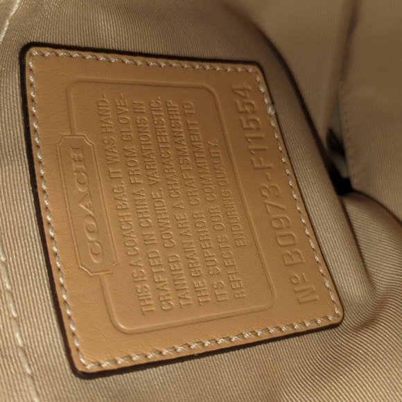 Coach 1941 Butterscotch Leather purse with Coach twilly Year Feb 2009 - Picture 5 of 12